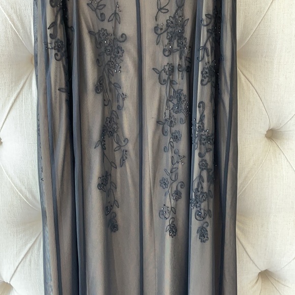 Full length beaded spaghetti strap gown - Picture 8 of 11